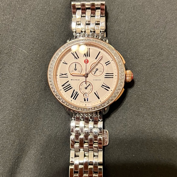 Michele Serein Diamond two-tone ladies watch - Picture 2 of 7